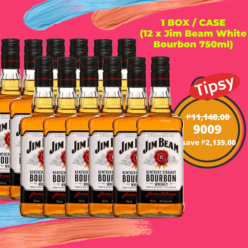 1 BOX CASE (12 x Jim Beam White Bourbon 750ml)