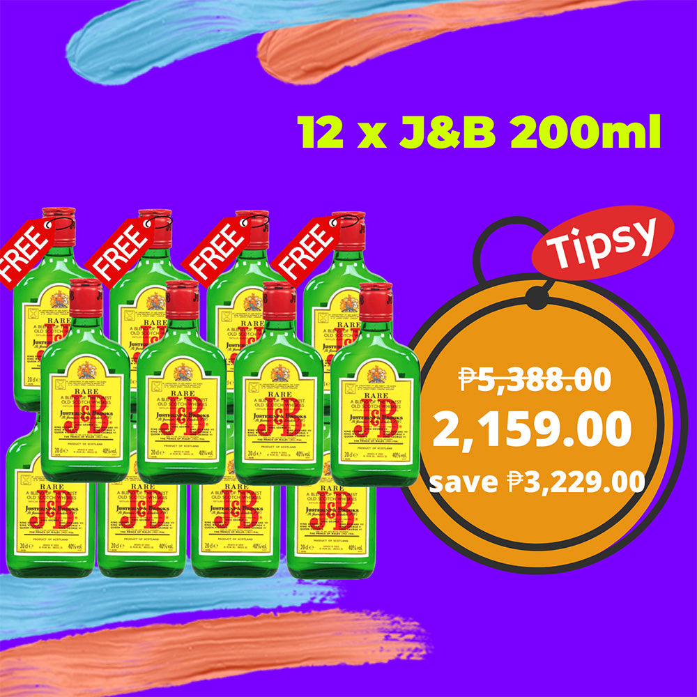 12 x J&B 200ml