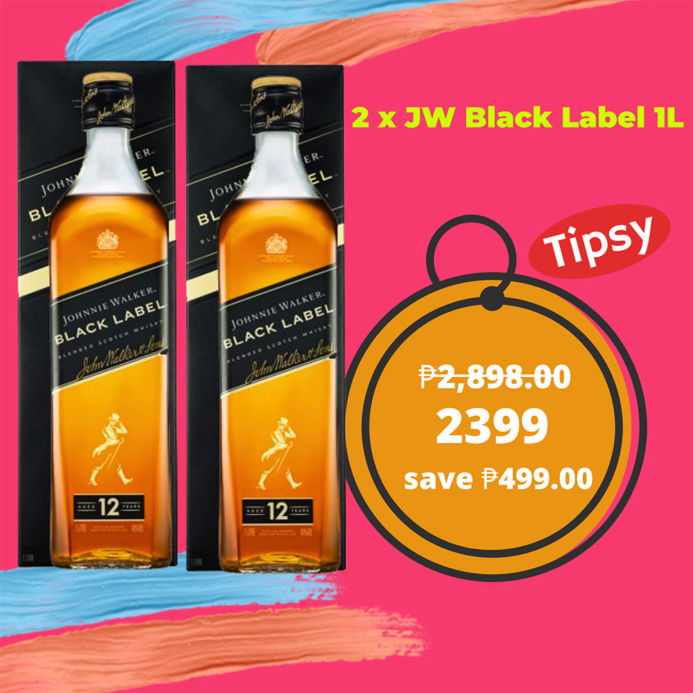 2 x Johnnie Walker Black Label 1L