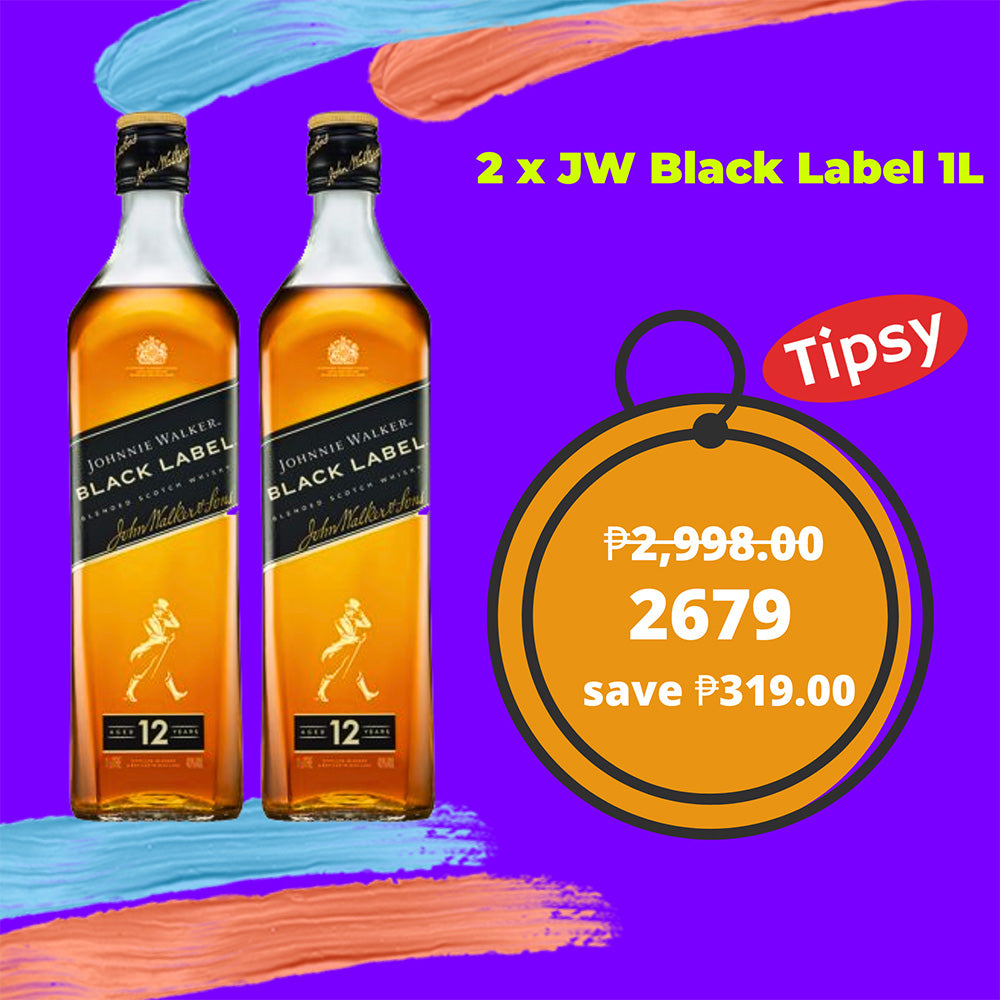 2 x Johnnie Walker Black Label 1L