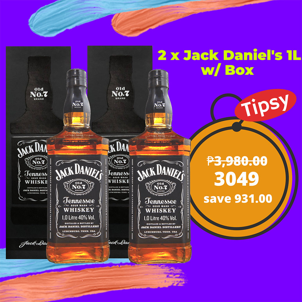 2 x Jack Daniel's 1L with Box