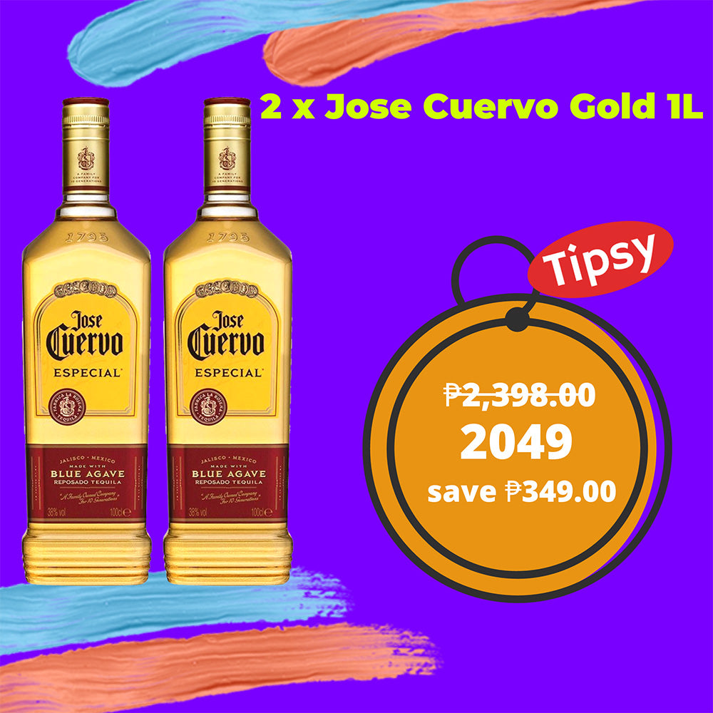 2 x Jose Cuervo Gold 1L (no stopper)