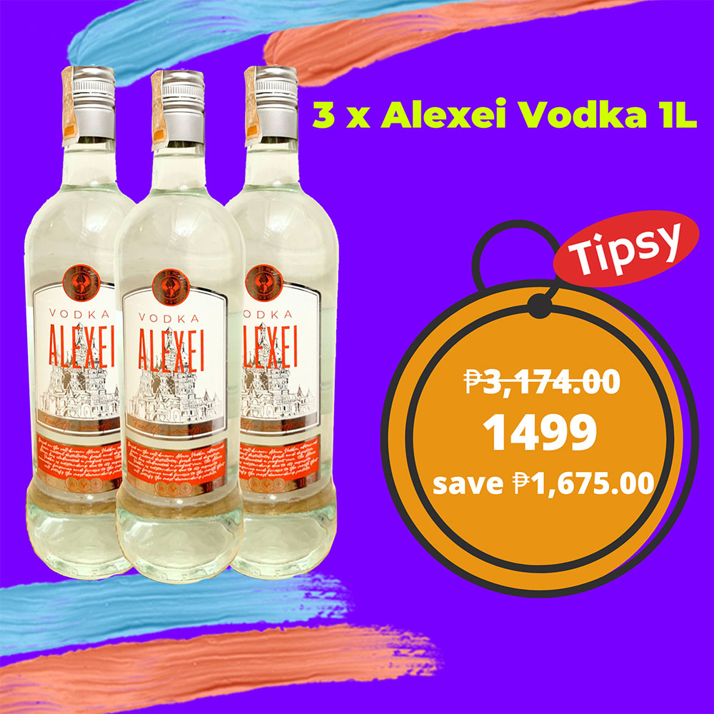 3 x Alexei Vodka 1L