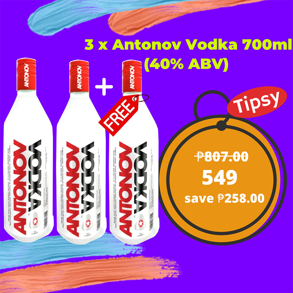 3 x Antonov Vodka 700ml