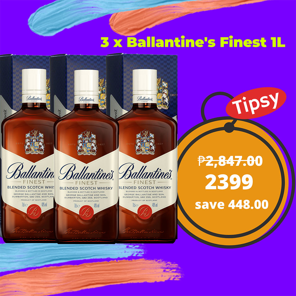 3 x Ballantine's Finest 1L