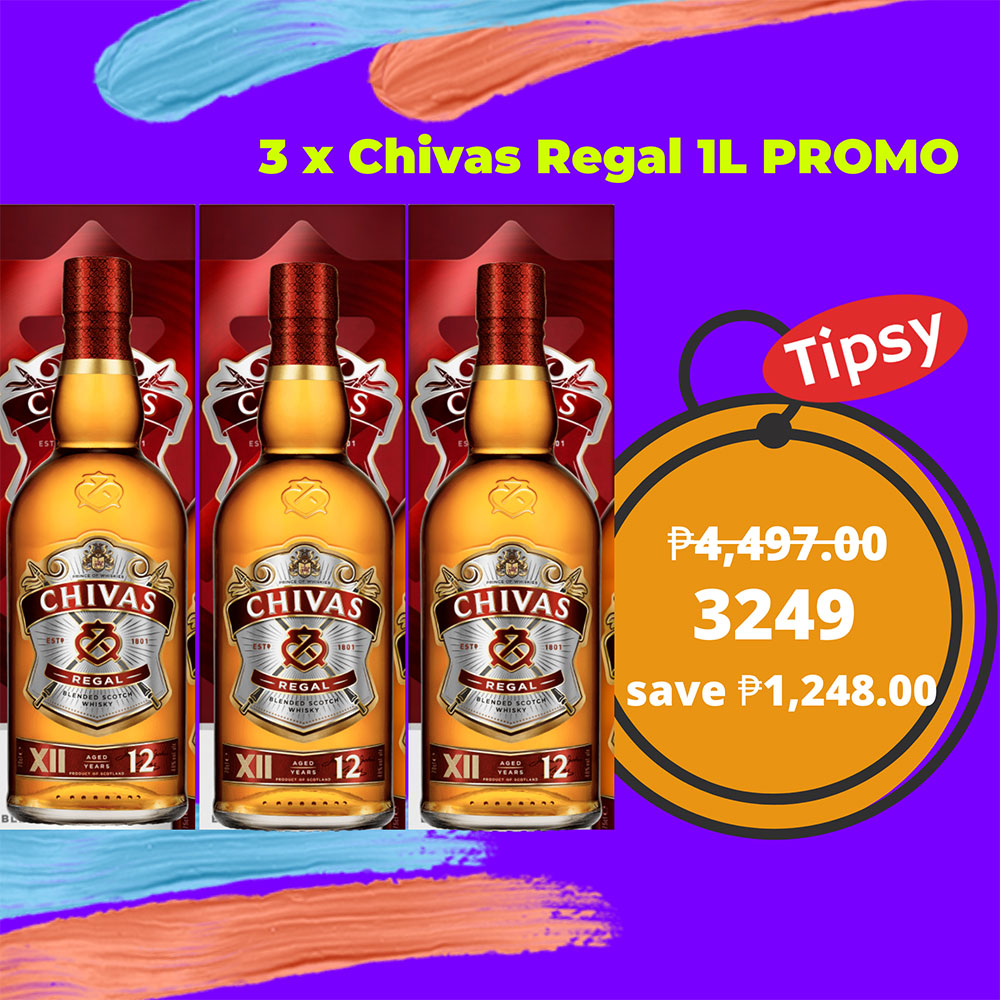 3 x Chivas Regal 1L PROMO