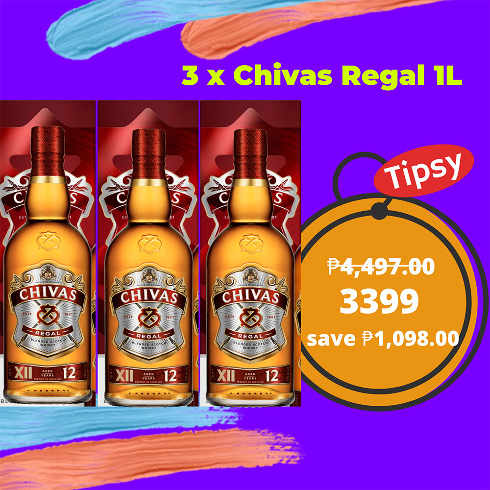 3 x Chivas Regal 1L