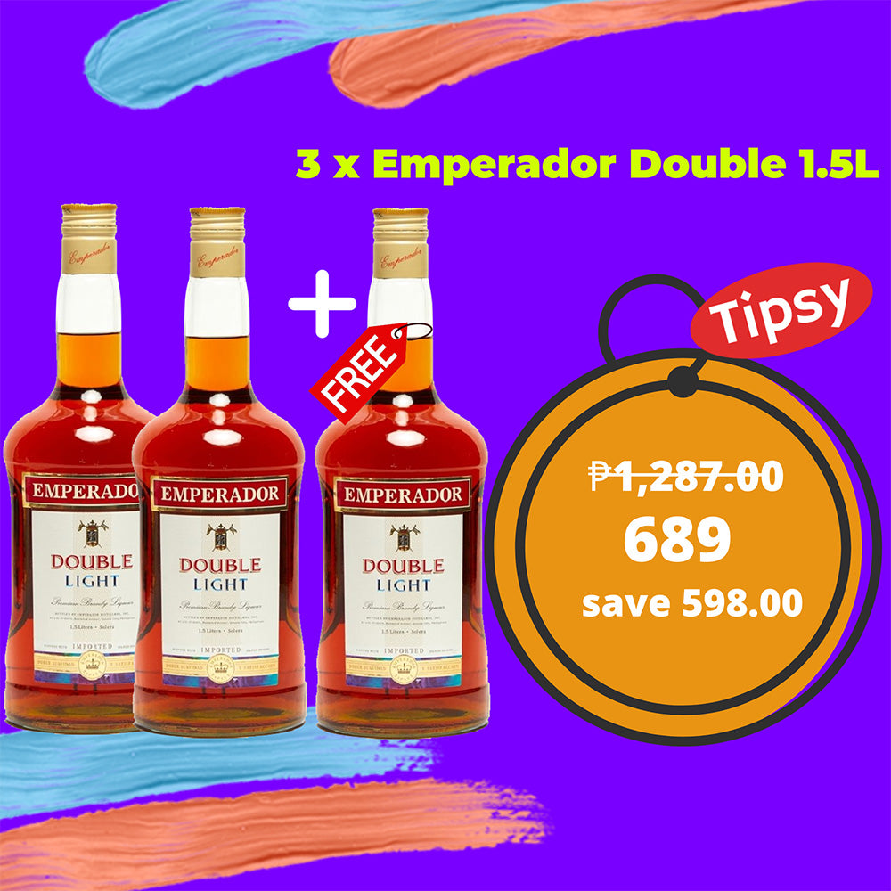 3 x Emperador Double Light 1.5L