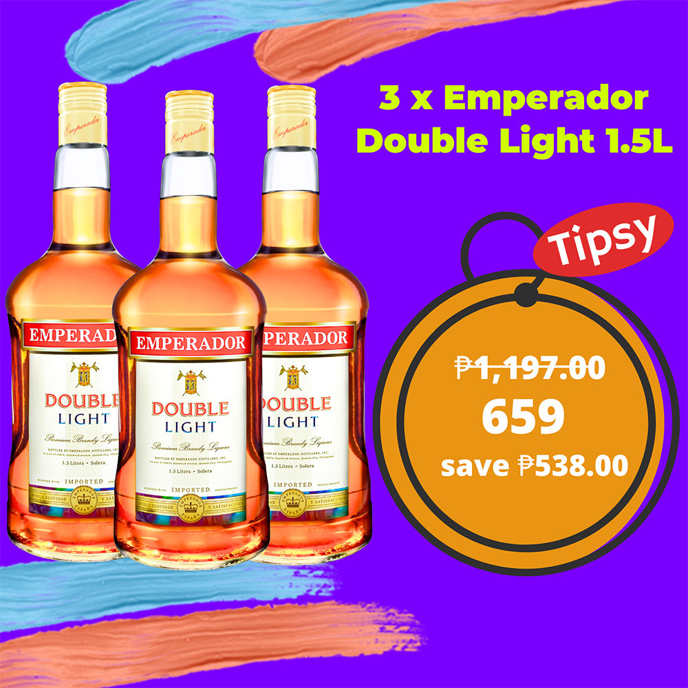 3 x Emperador Double Light 1.5L