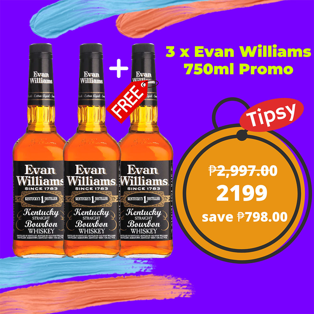 3 x Evan Williams 750ml Promo