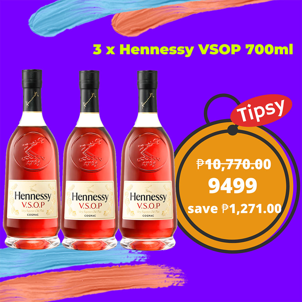 3 x Hennessy VSOP 700ml