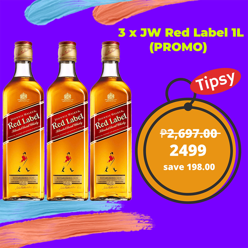 3 x Johnnie Walker Red Label 1L (PROMO)