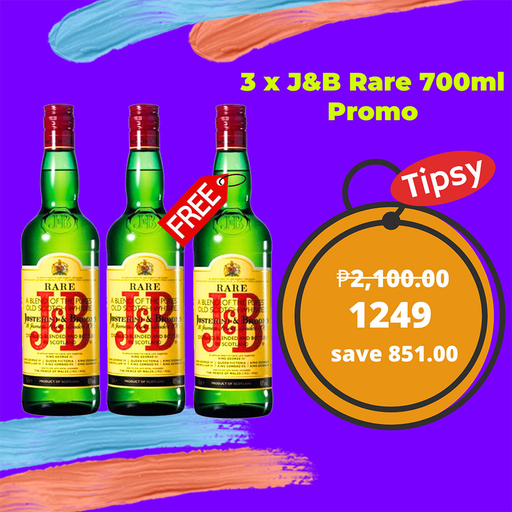 3 x J&B 700ml Promo