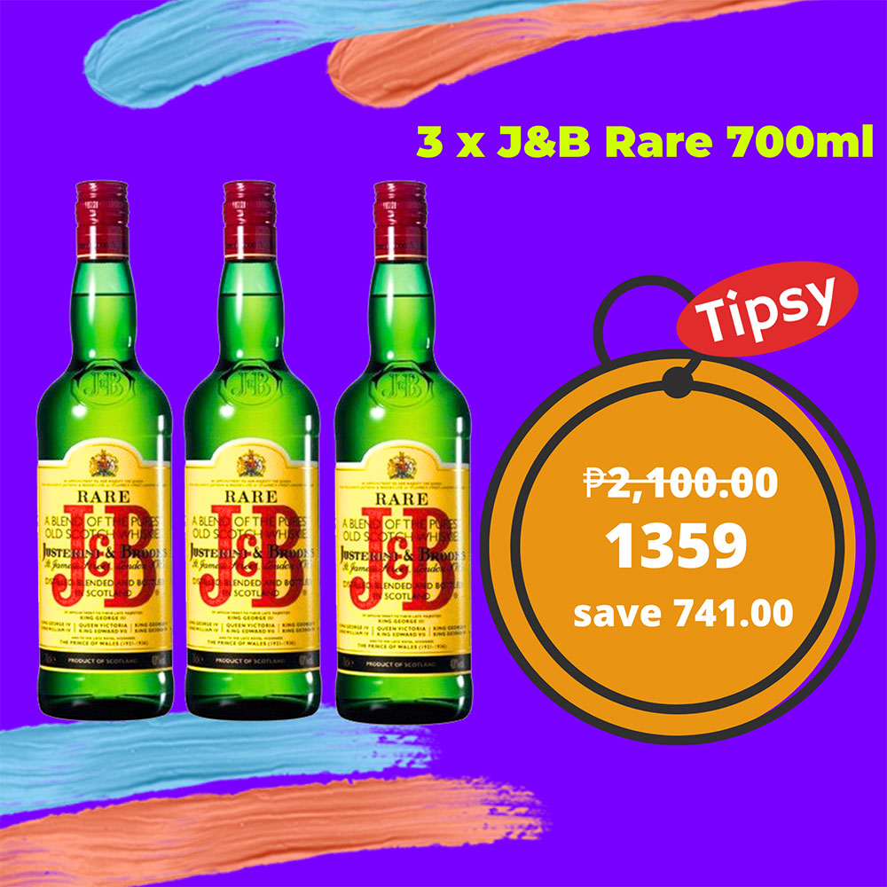 3 x J&B Rare 700ml