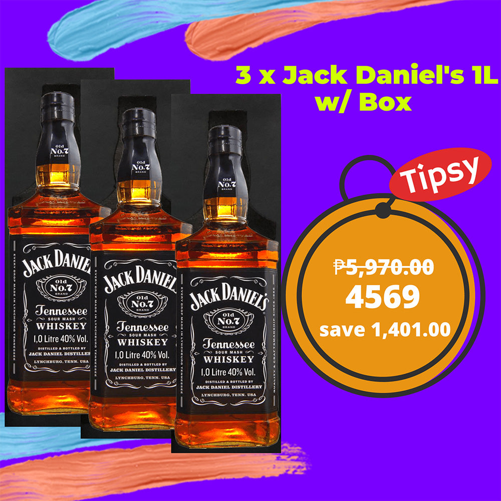 3 x Jack Daniel's 1L with Box