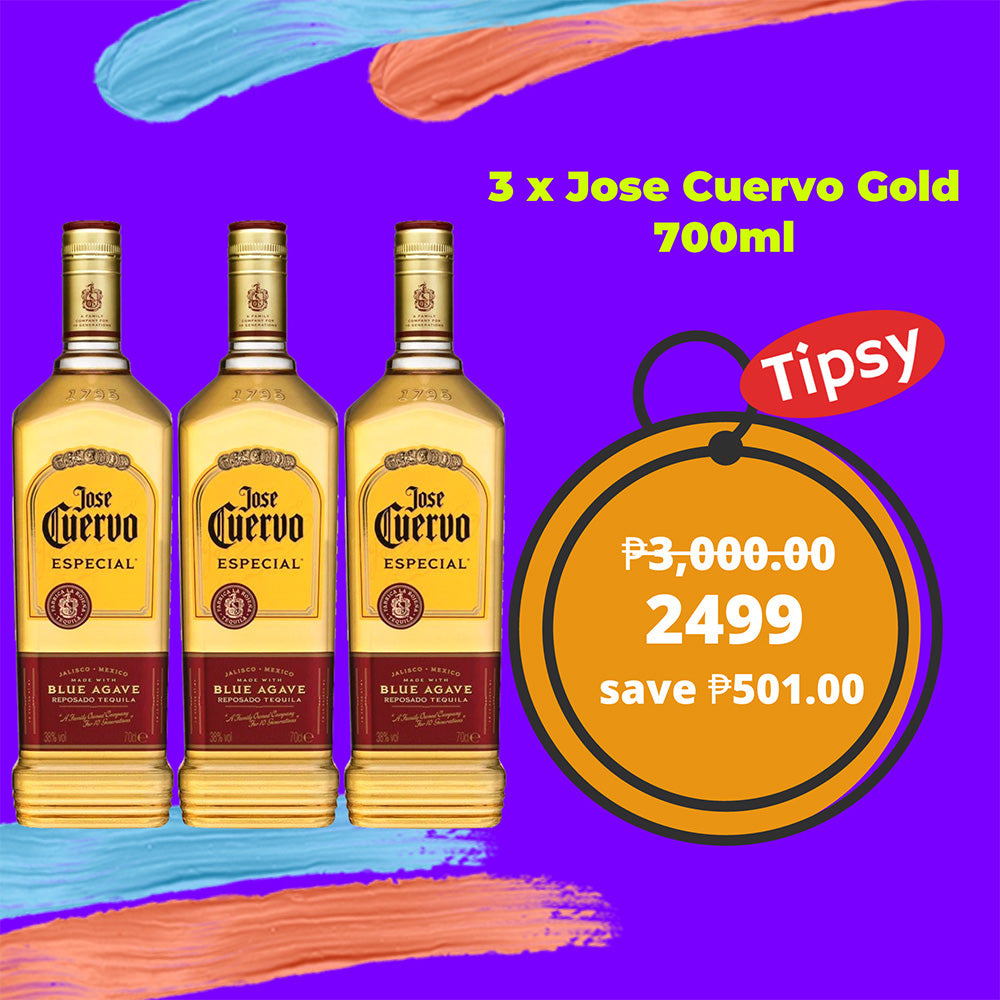 3 x Jose Cuervo Gold 700ml