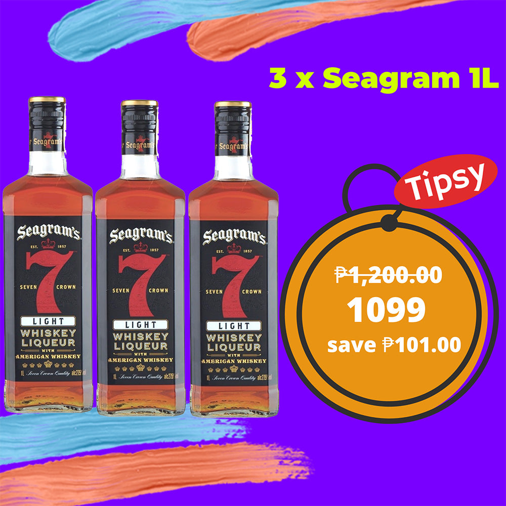 3 x Seagram 1L