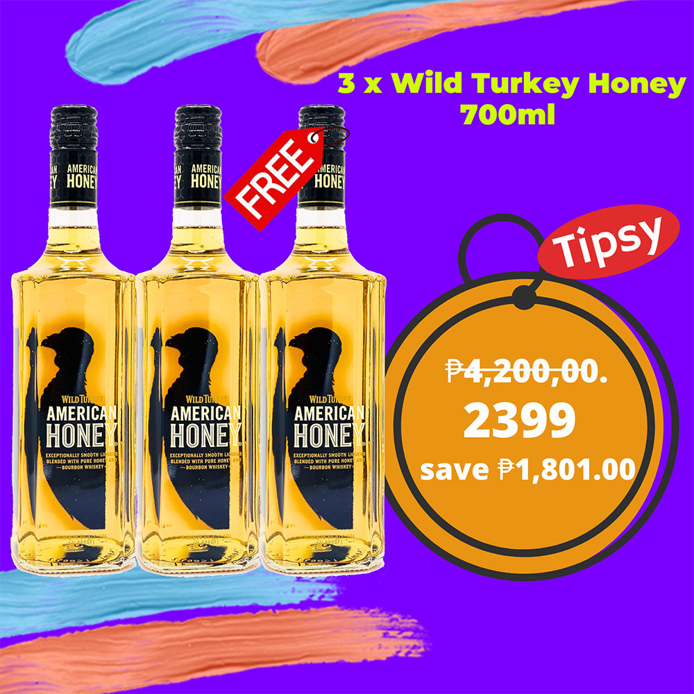 3 x Wild Turkey Honey 700ml