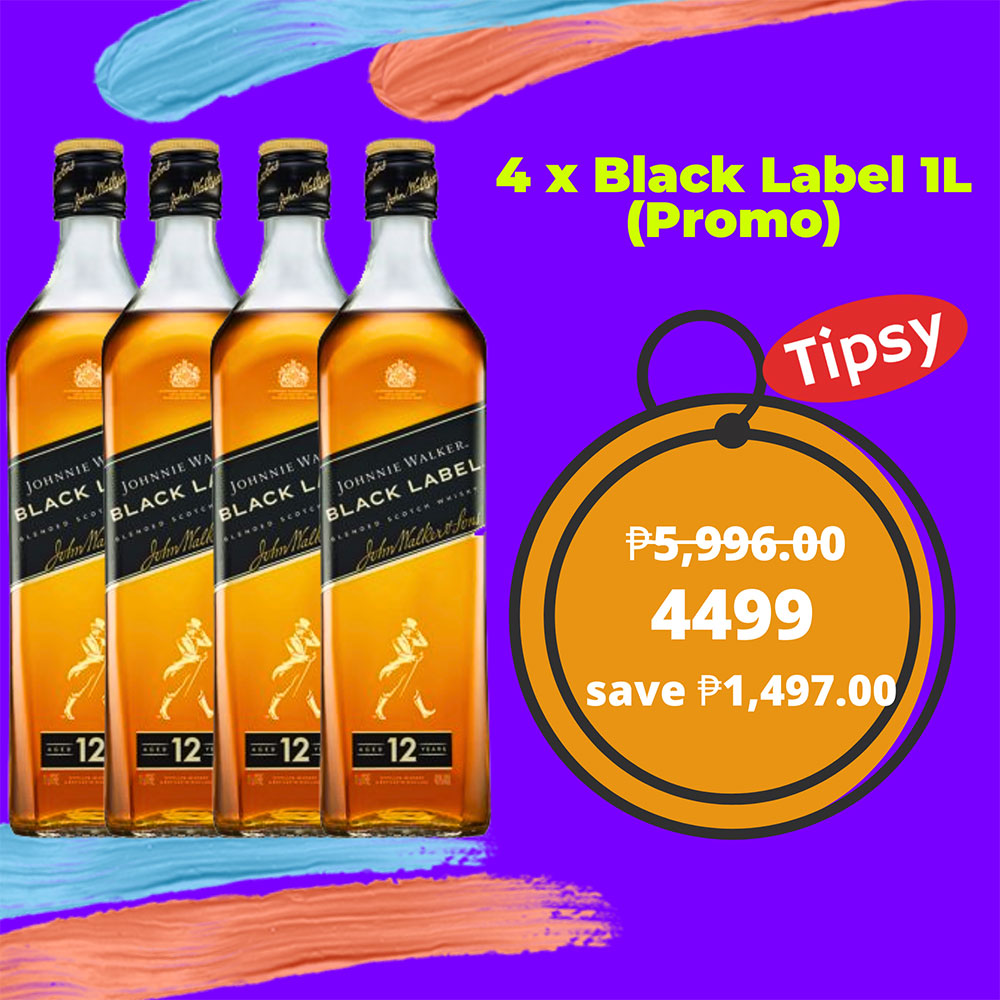 4 x Black Label 1L (Promo)