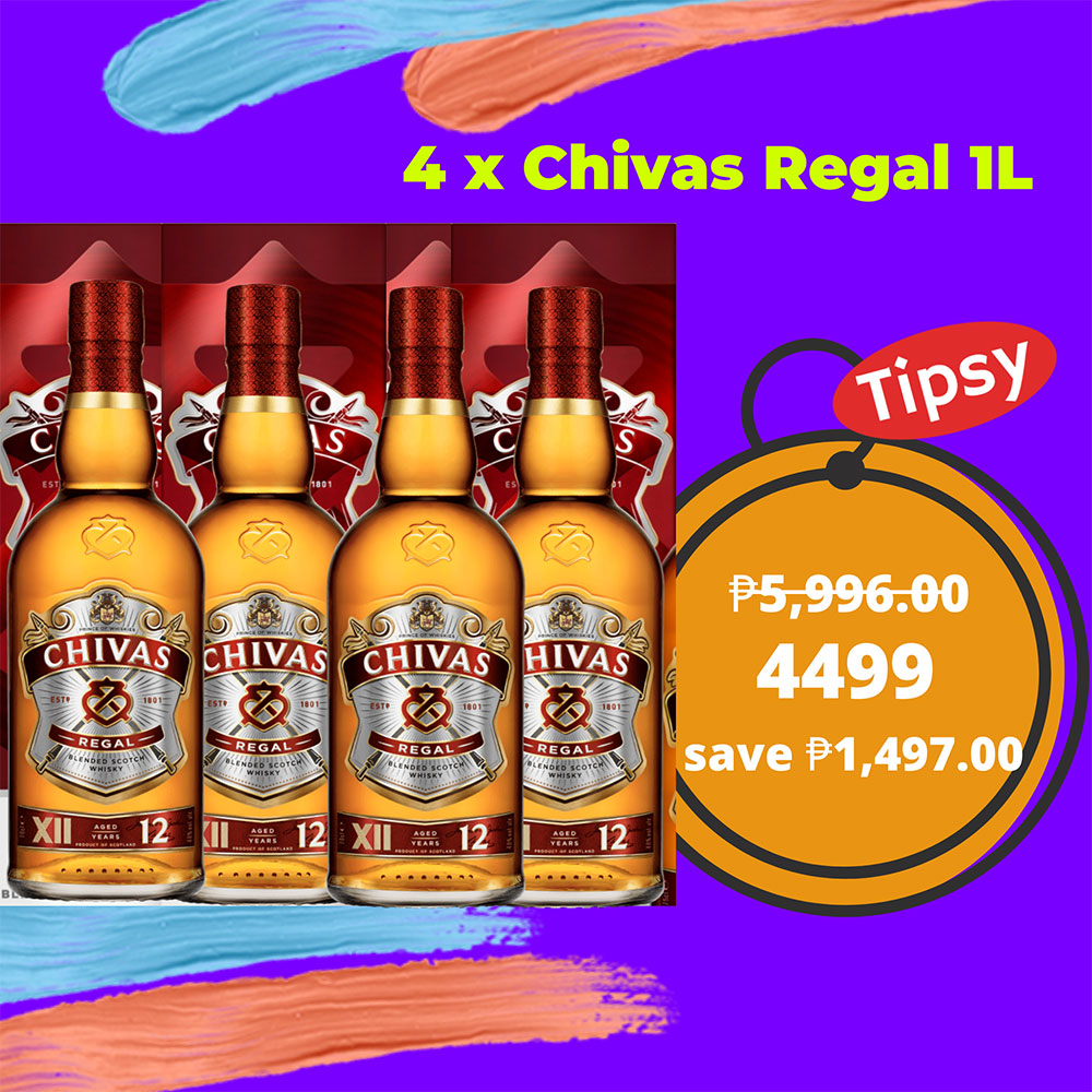 4 x Chivas Regal 1L