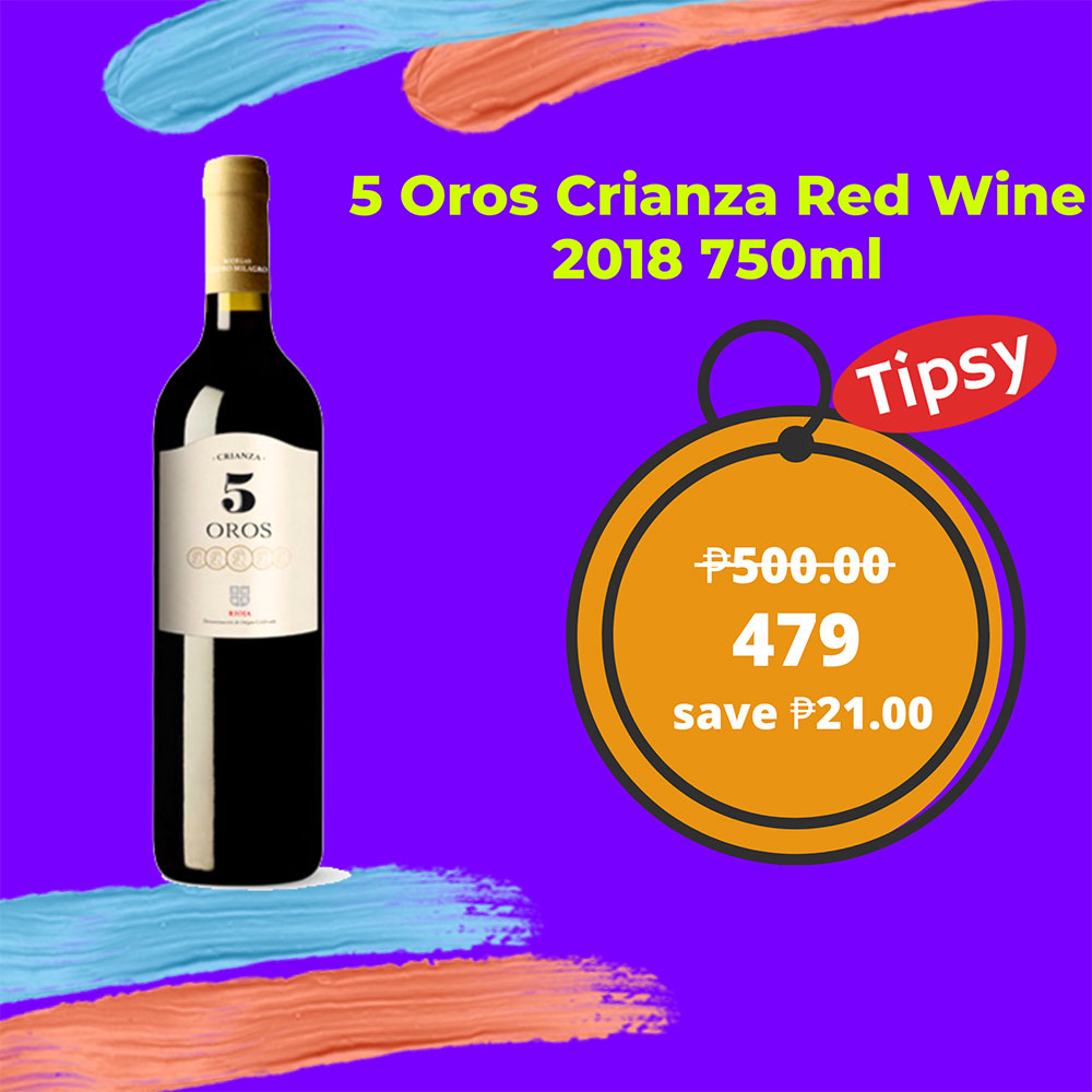 5 Oros Crianza Red Wine 2018 750ml