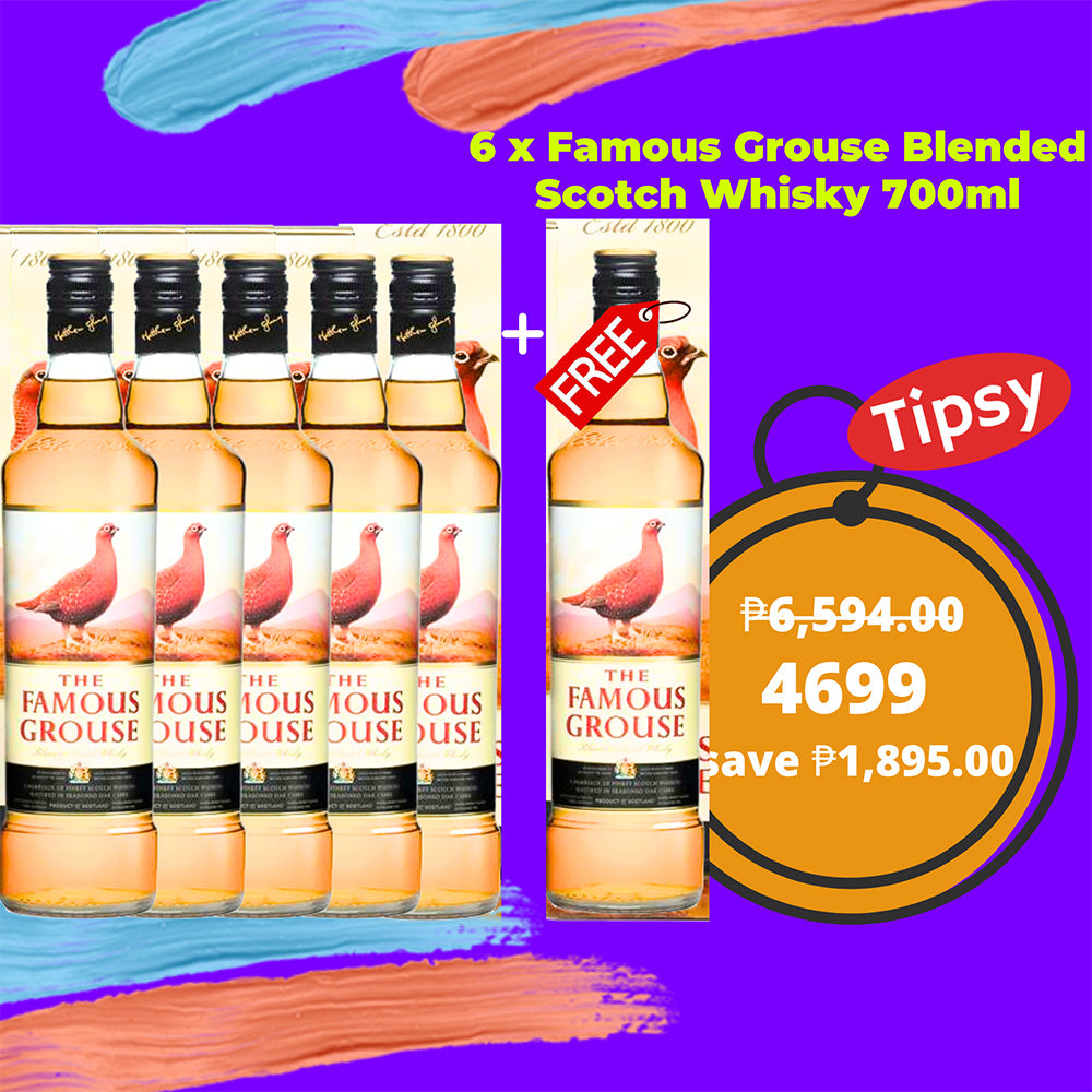 6 x Famous Grouse Blended Scotch Whisky 700ml – Tipsy