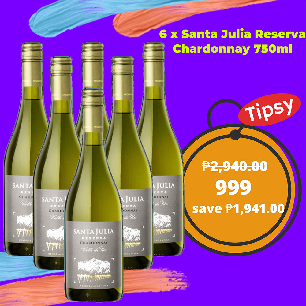 6 x Santa Julia Reserva Chardonnay 750ml