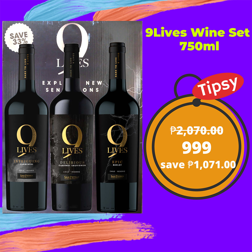 9Lives Wine Set 750ml