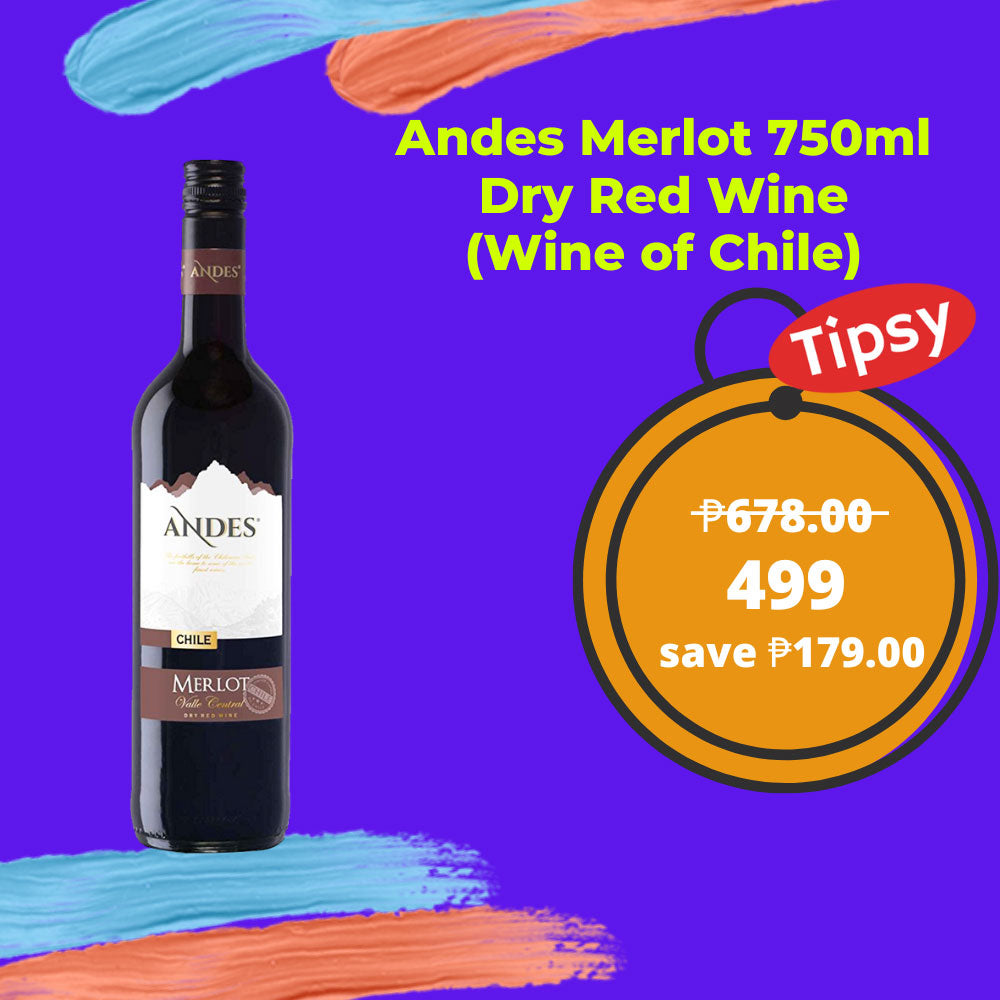 Andes Merlot 750ml Dry Red Wine (Wine of Chile)