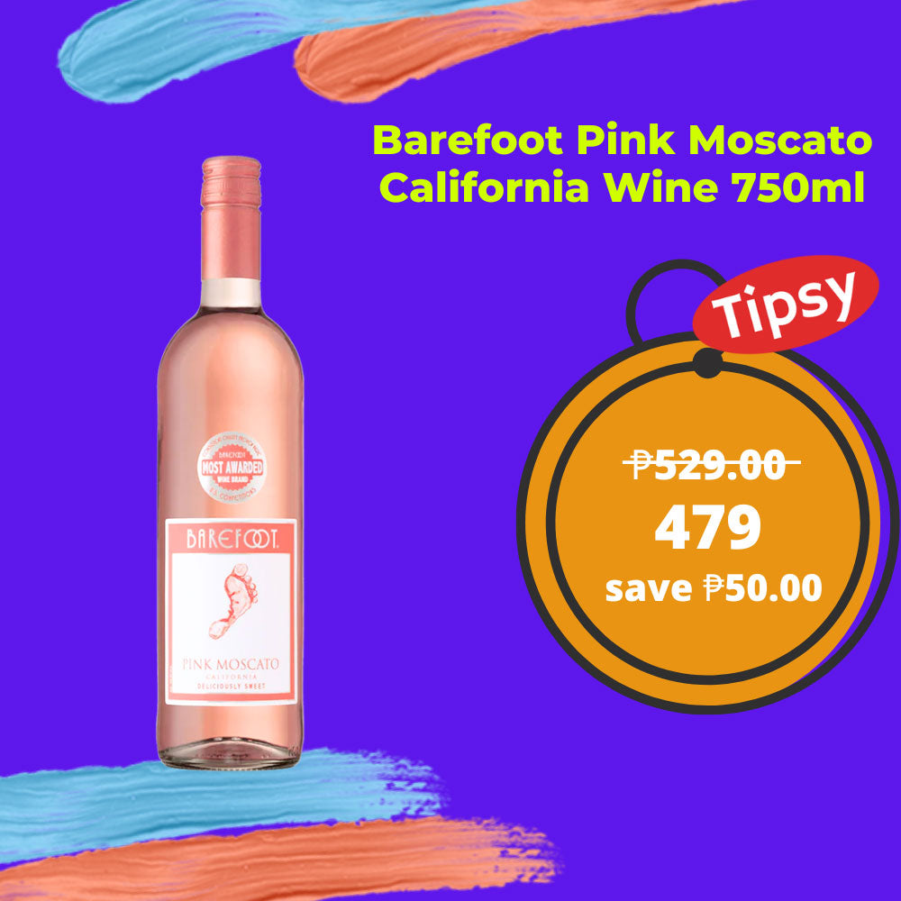 Barefoot Pink Moscato California Wine 750ml