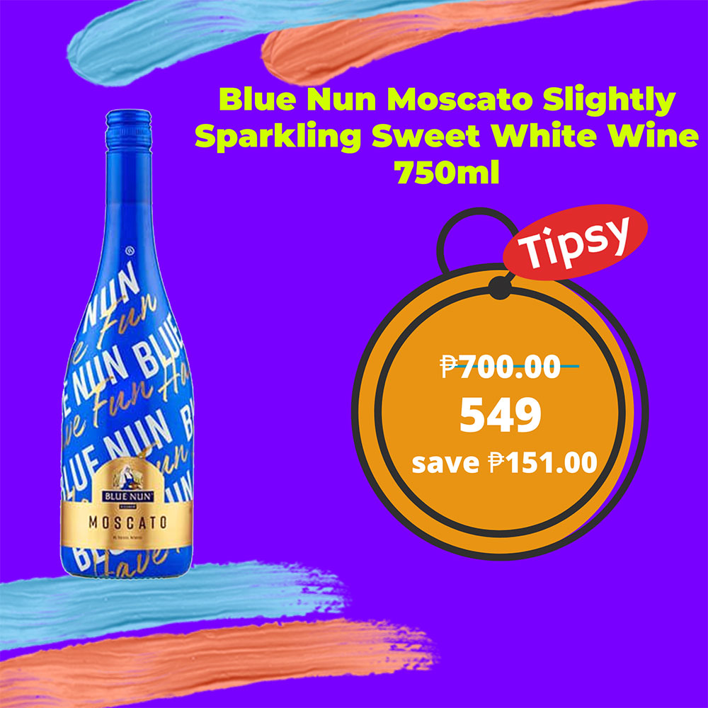 Blue Nun Moscato Slightly Sparkling Sweet White Wine 750ml