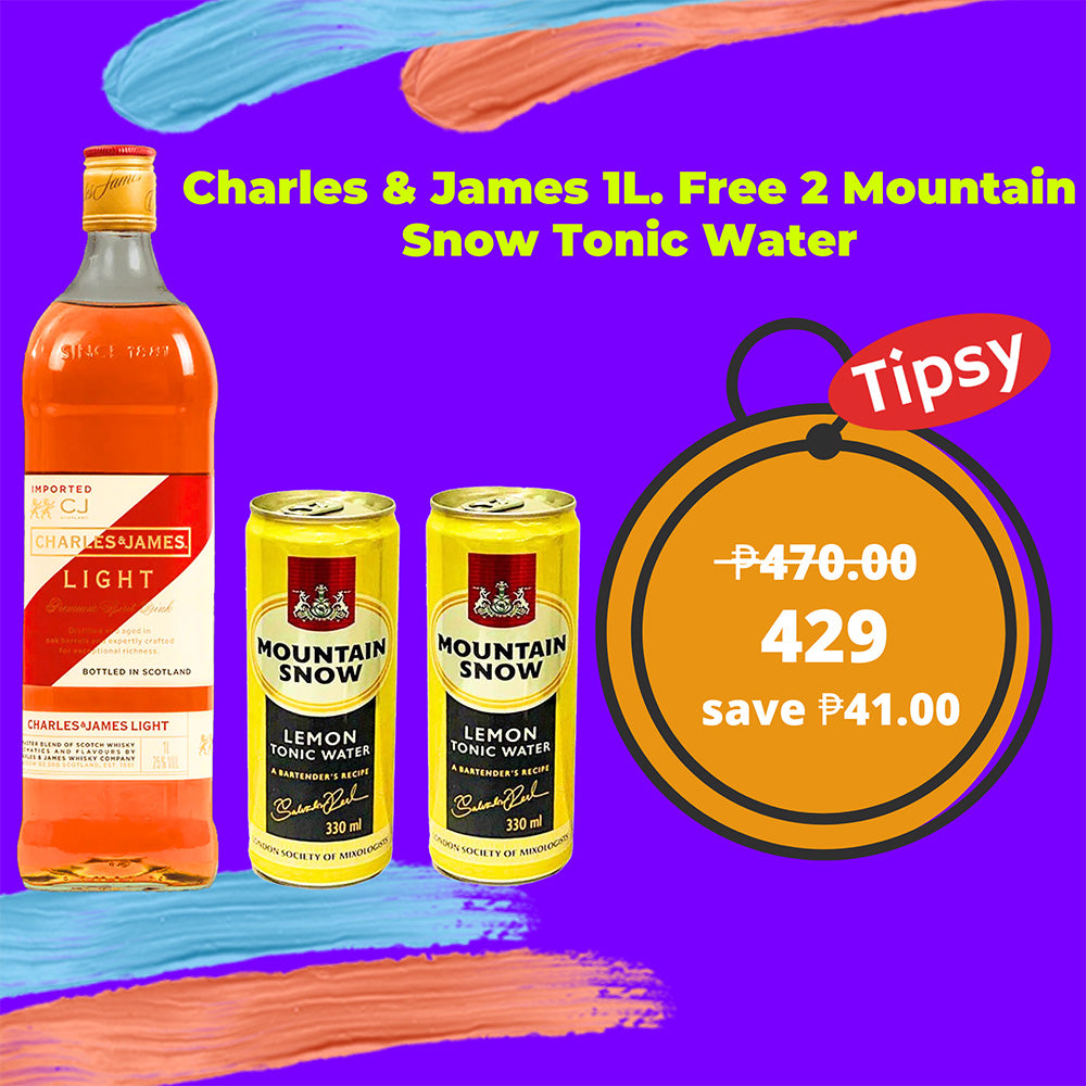 Charles & James 1L, Free 2 Mountain Snow Tonic Water