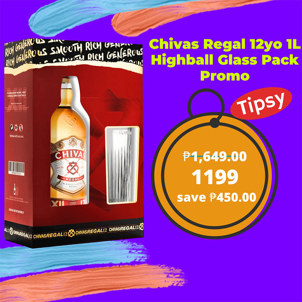 Chivas Regal 12yo 1L Highball Glass Pack Promo