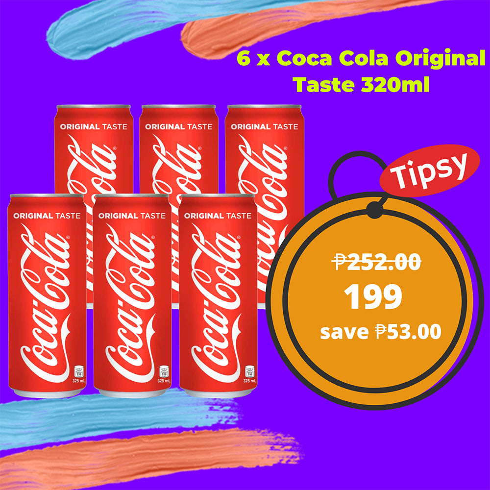 6 x Coca Cola Original Taste 320ml