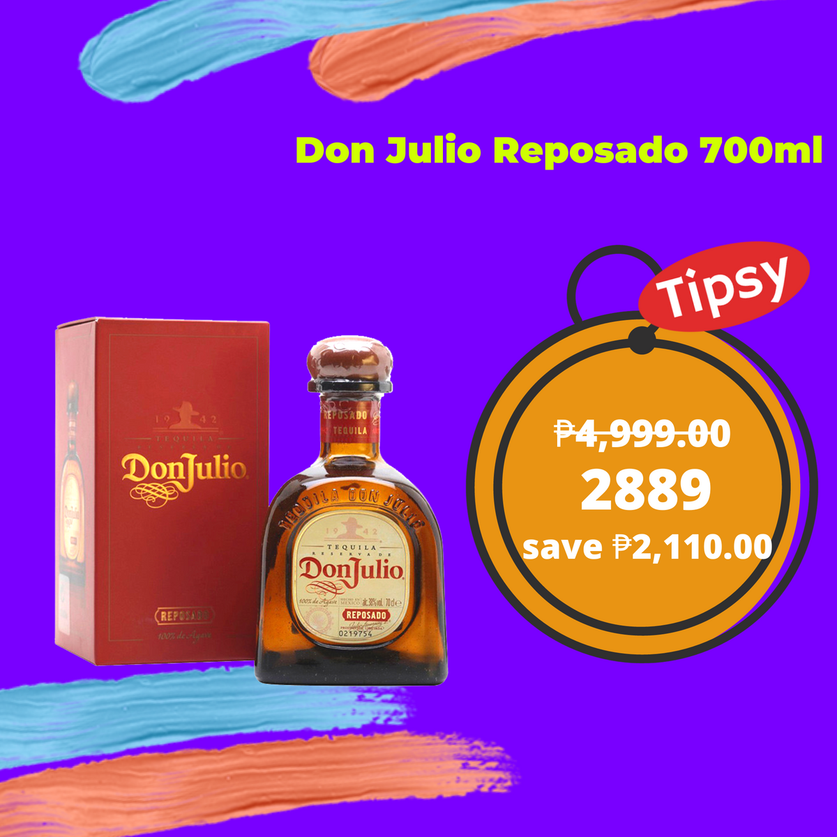 Don Julio Reposado 700ml Tipsy 8051