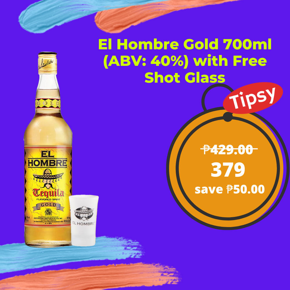 El Hombre Gold Promo with Free Shot Glass