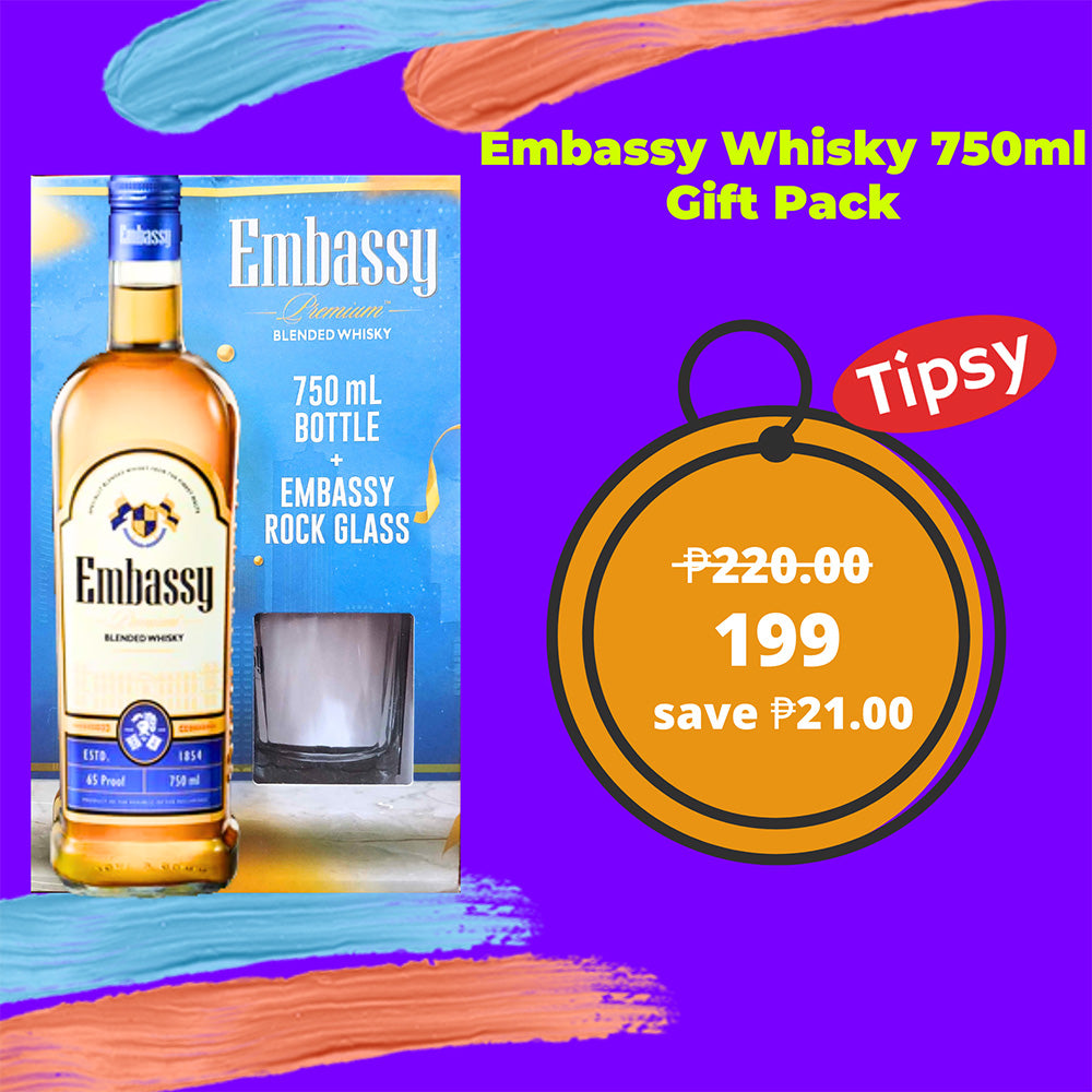 Embassy Whisky 750ml Gift Pack