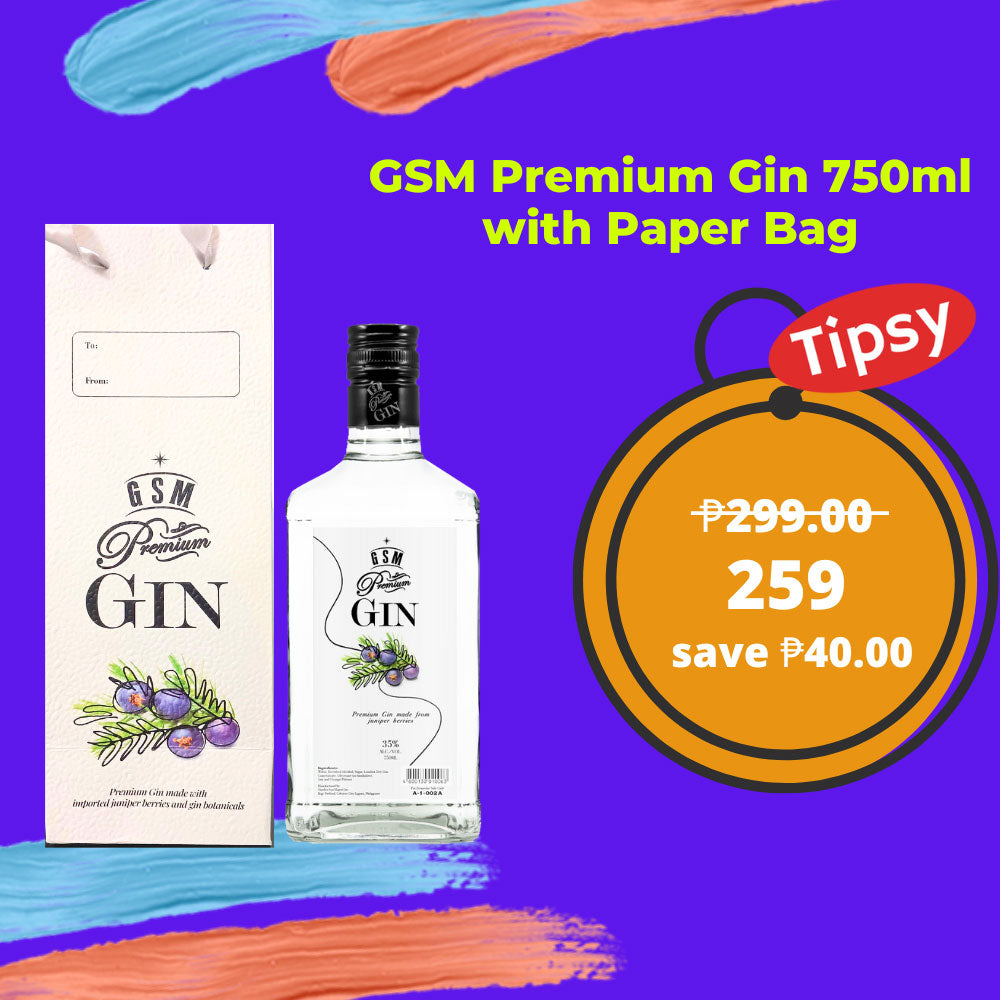 GSM Premium Gin 750ml with Paper Bag