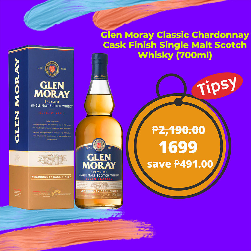 Glen Moray Classic Chardonnay Cask Finish Single Malt Scotch Whisky 700ml