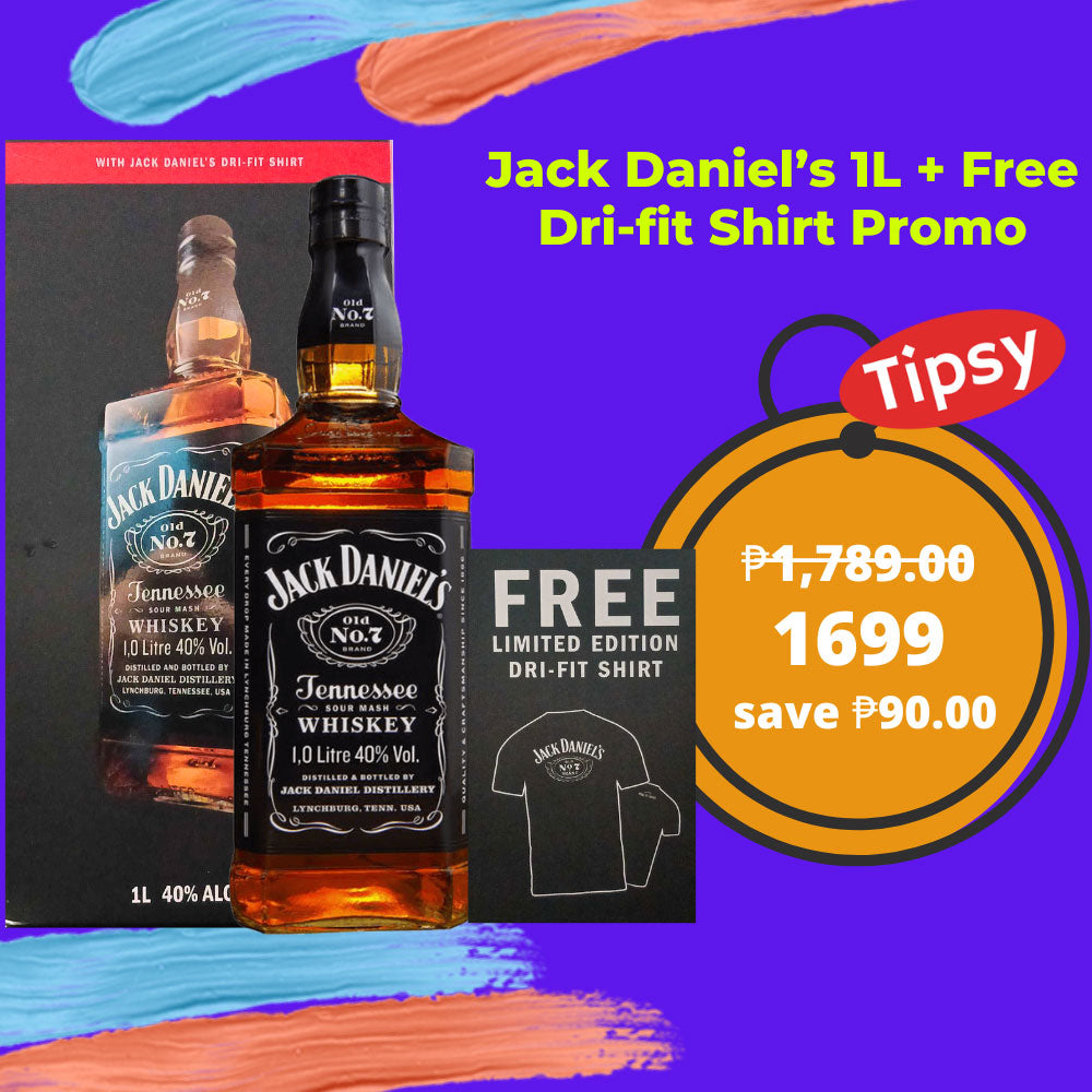 Jack Daniel’s 1L + Free Dri-fit Shirt Promo