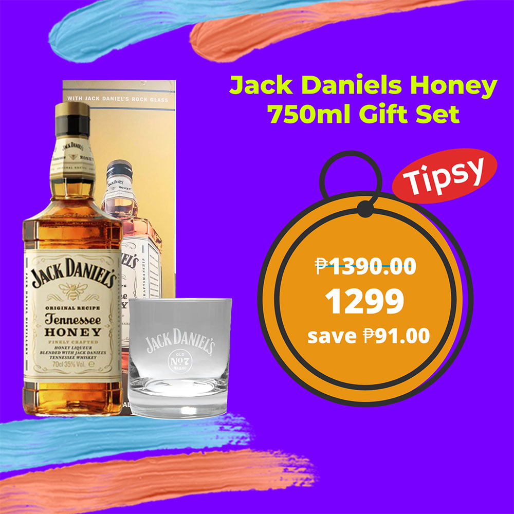 Jack Daniels Honey 750ml Gift Set