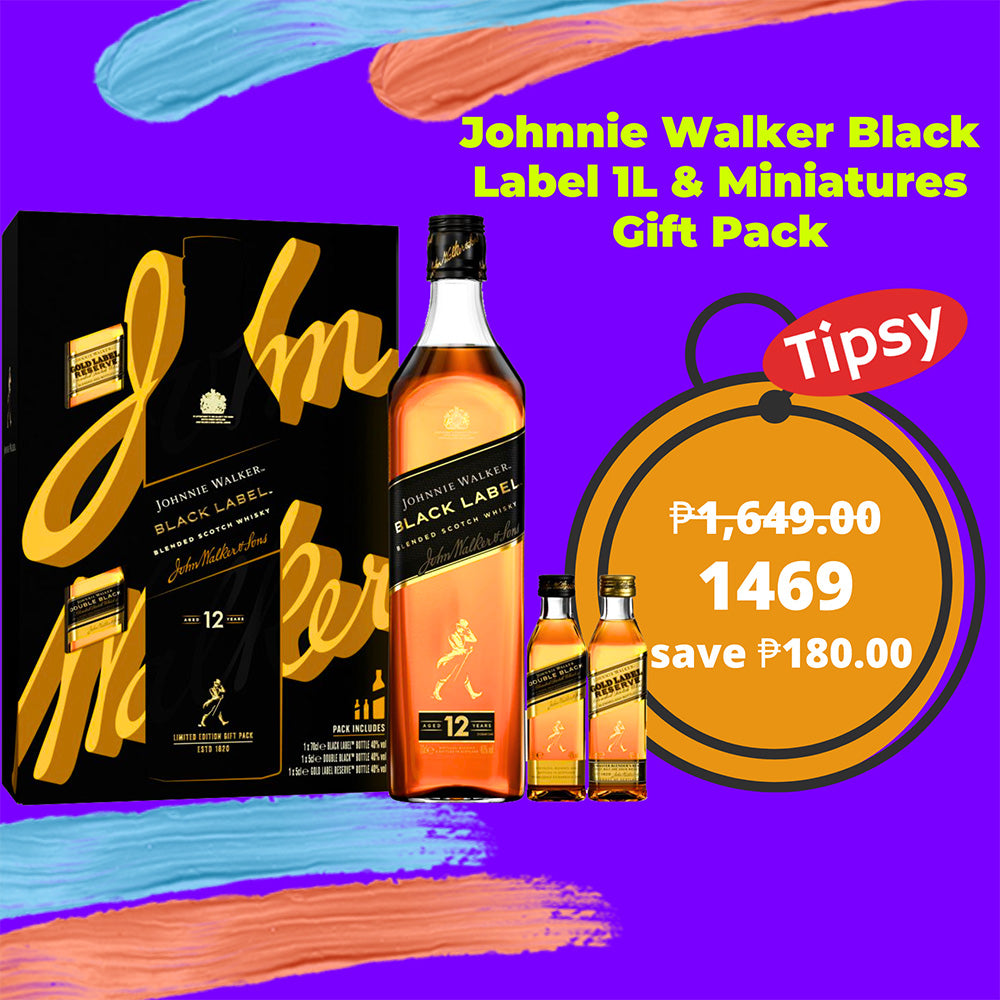 Johnnie Walker Black Label 1L & Miniatures Gift Pack