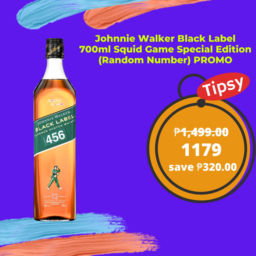 Johnnie Walker Black Label 700ml Squid Game Special Edition (Random Number) Promo