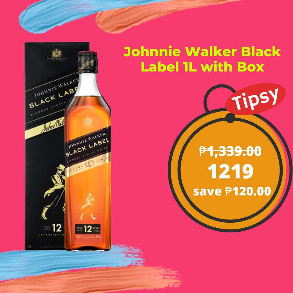 Johnnie Walker Black Label 1L with Box