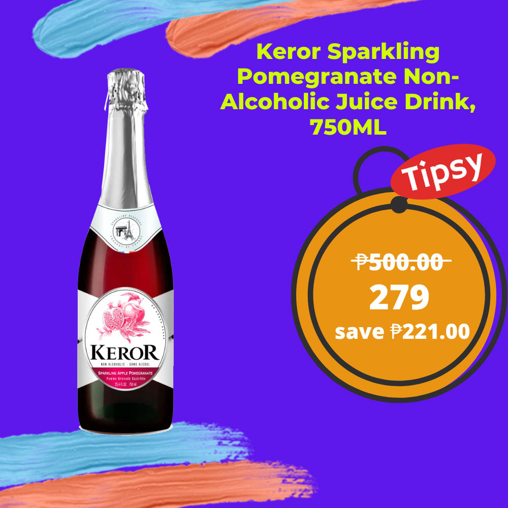 Keror Sparkling Pomegranate Non-Alcoholic Juice Drink, 750ML