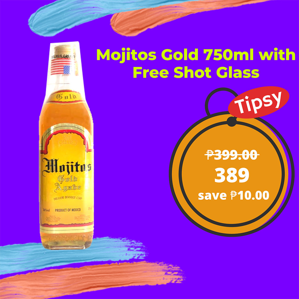 Mojitos Gold 750ml with Free Shot Glass