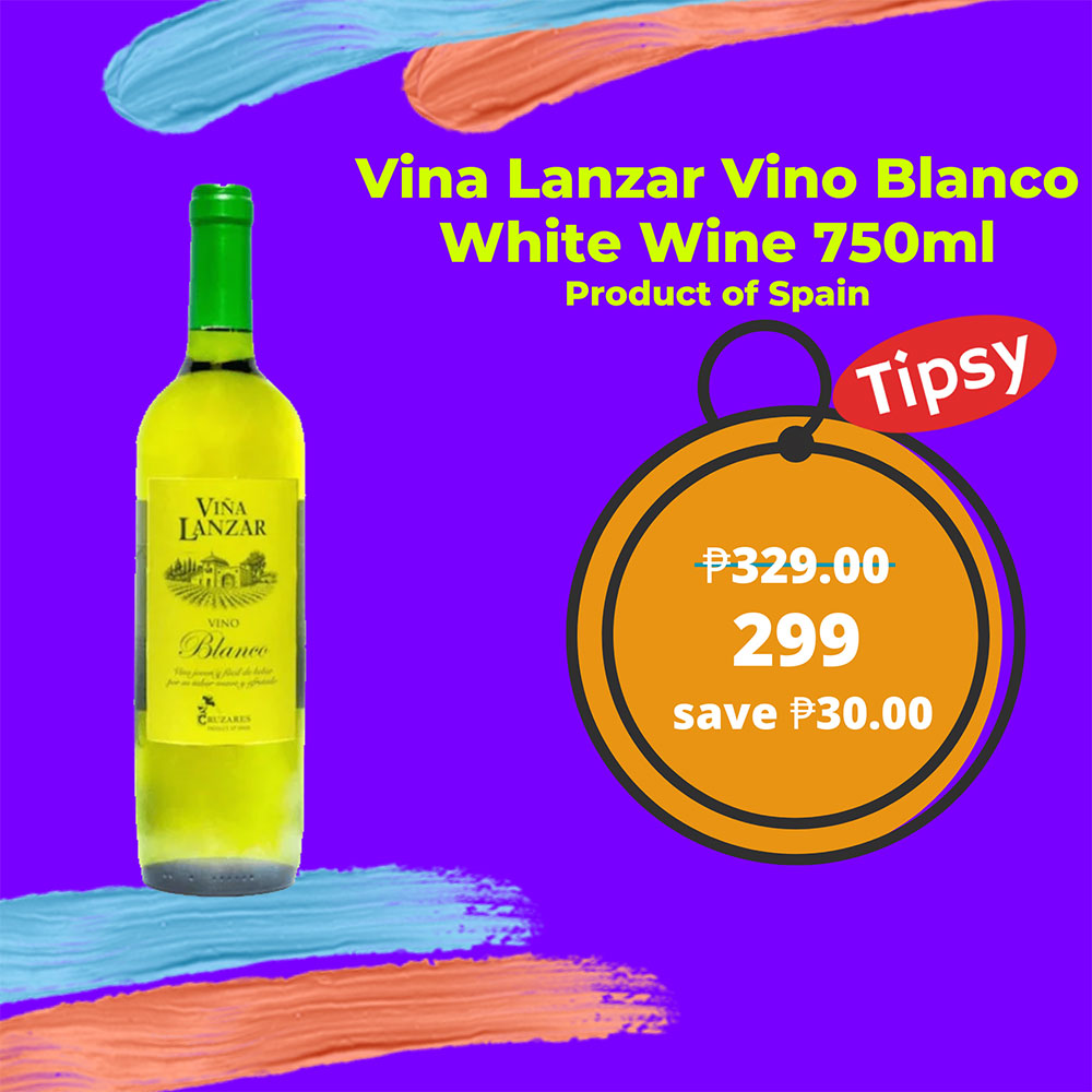 Vina Lanzar Vino Blanco White Wine 750ml Product of Spain