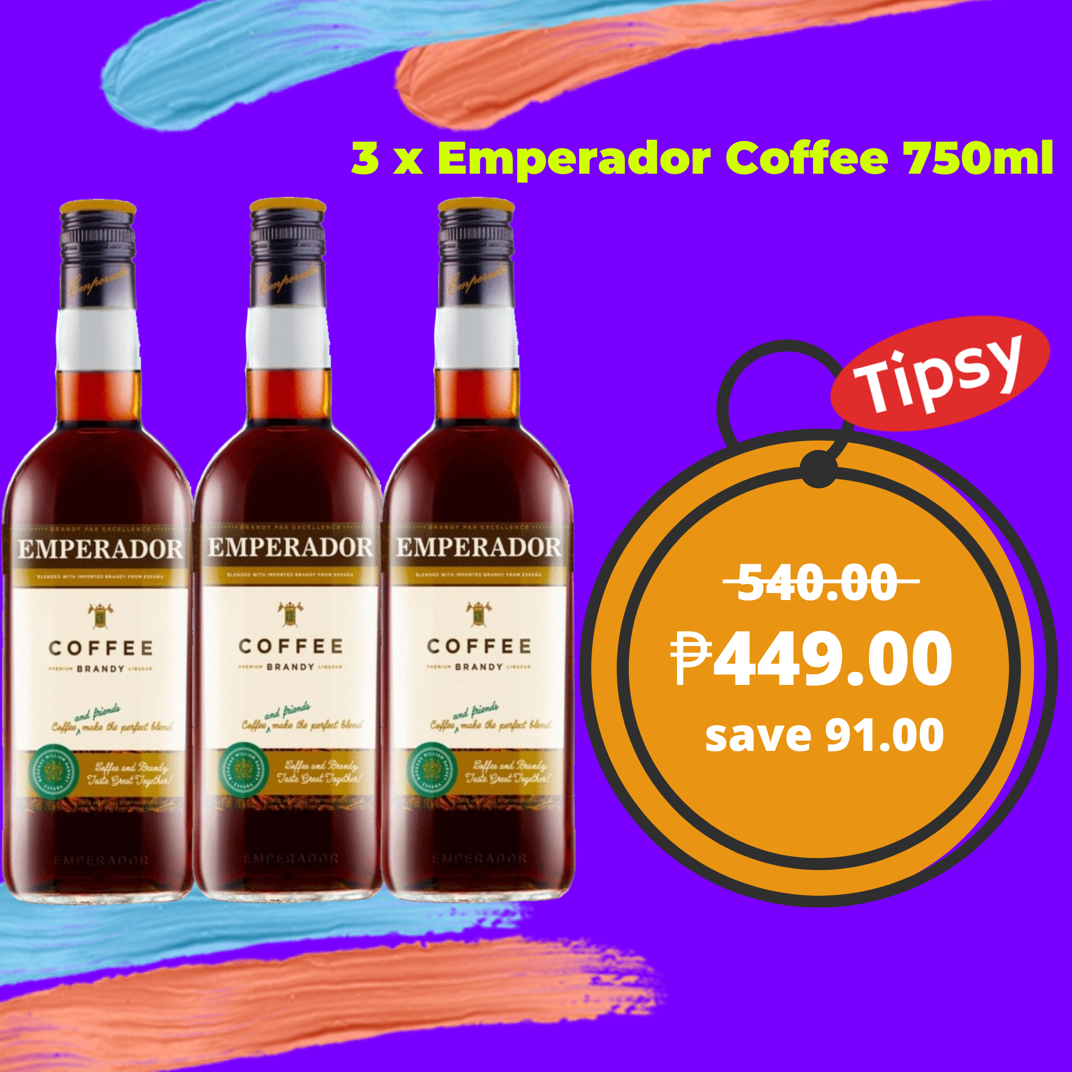 3 x Emperador Coffee 750ml