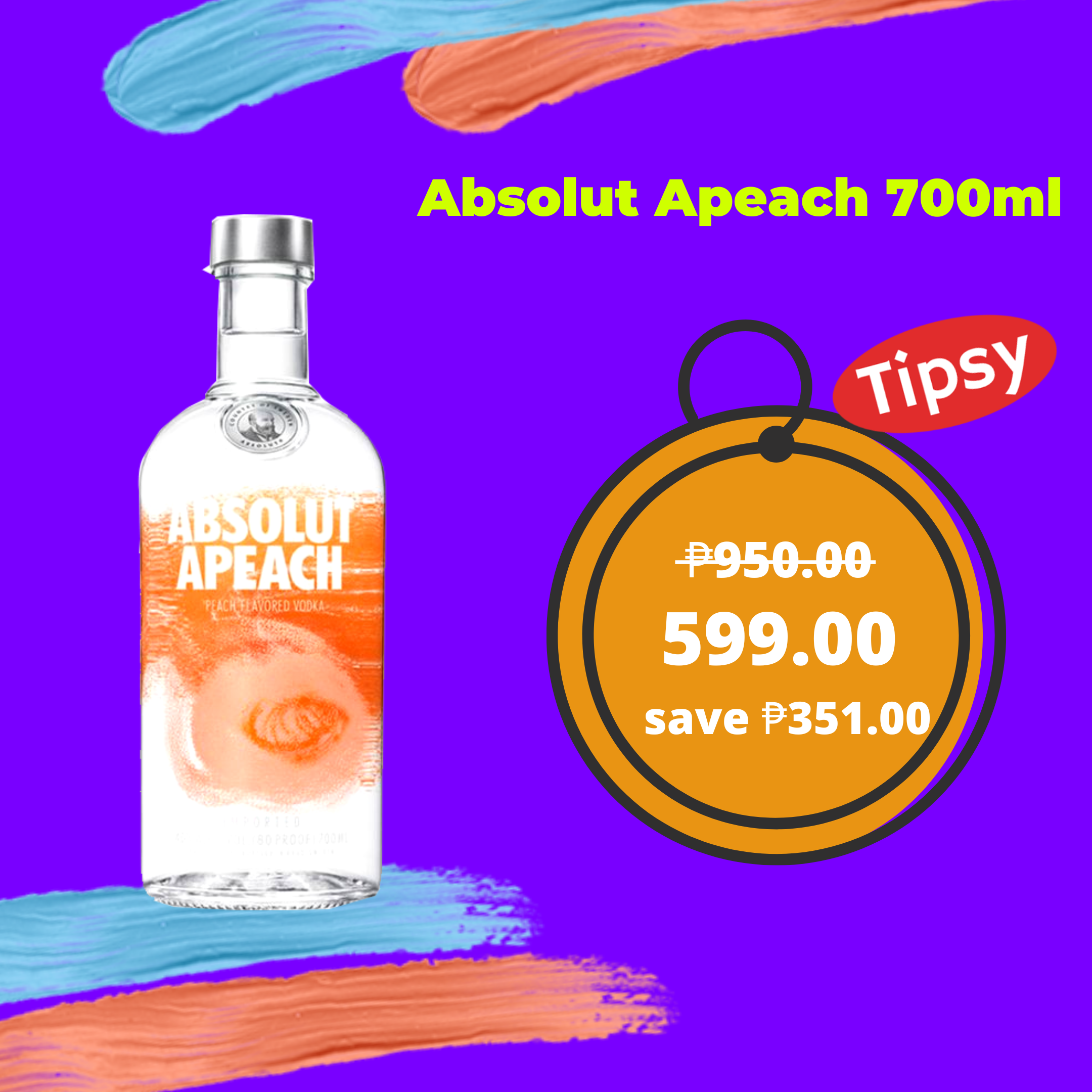 Absolut Apeach 700ml