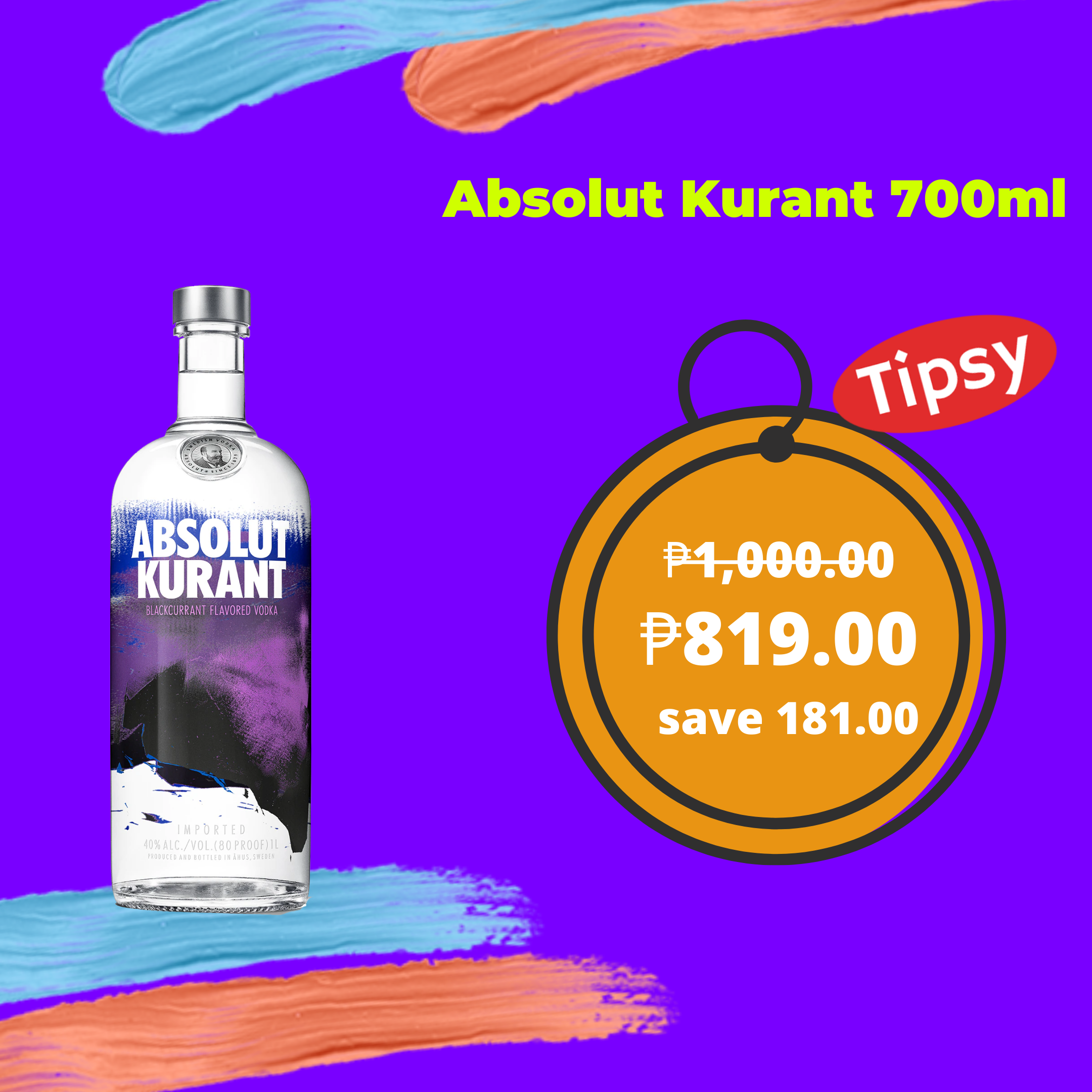 Absolut Kurant 700ml